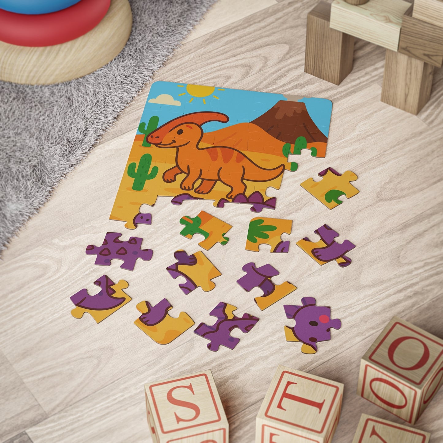 Dinosaur Adventure Kids' Puzzle - 30-Piece Learning Fun