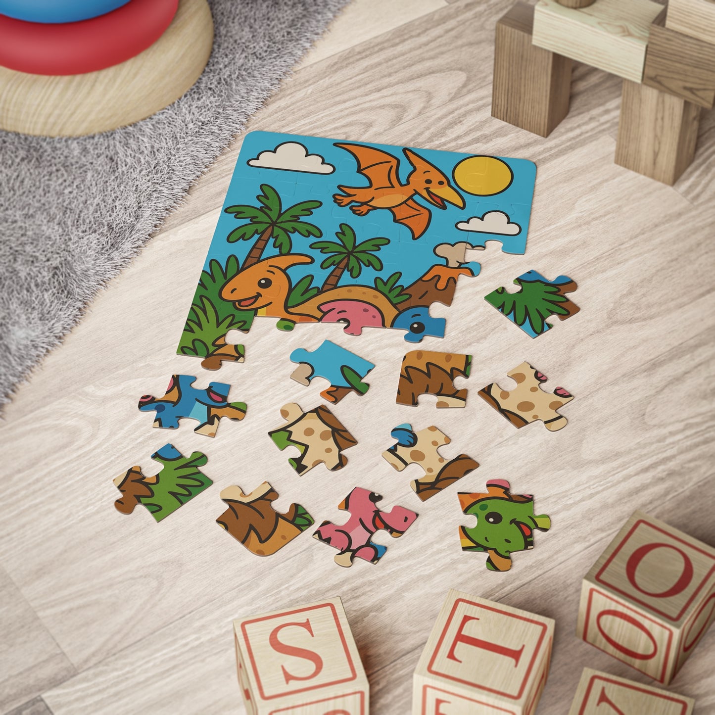 Dinosaur Adventure Kids' Puzzle - 30-Piece Fun for Young Explorers