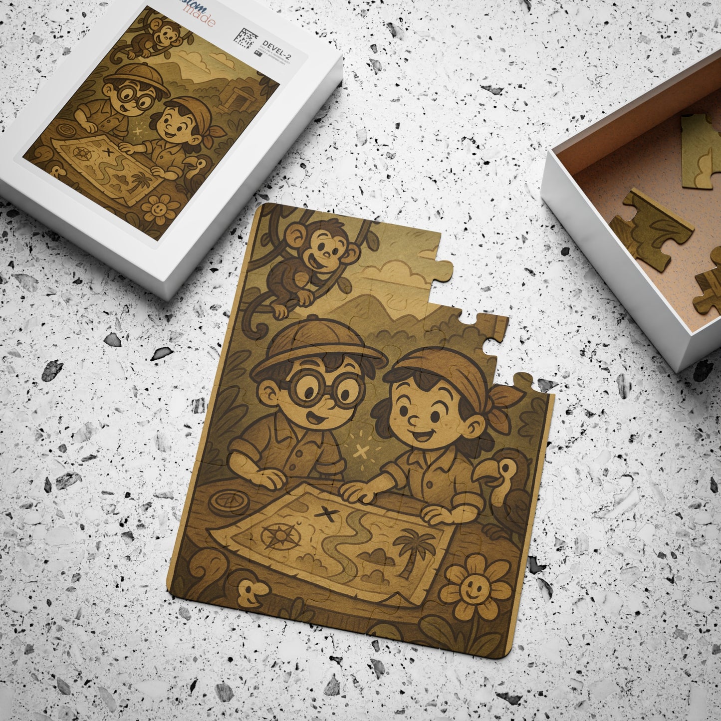 Adventure Map with Jungle Kids