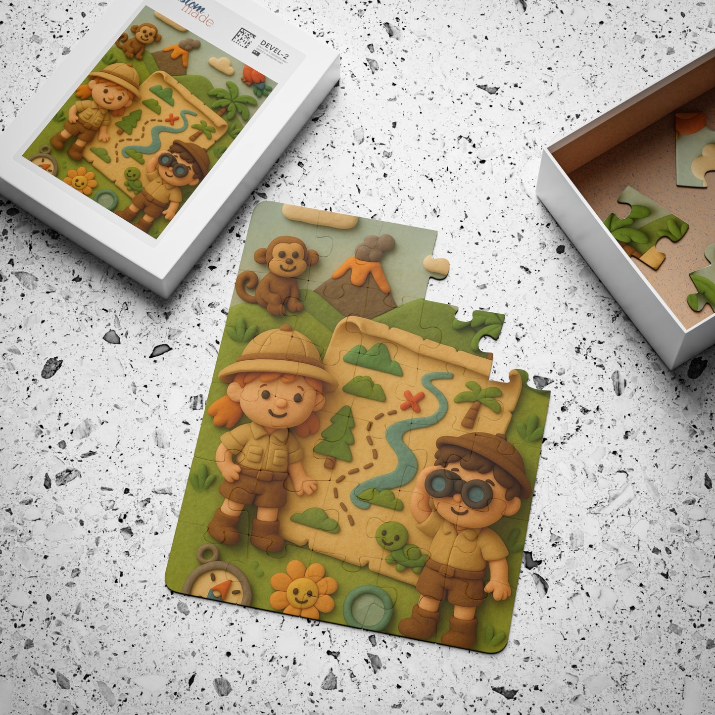 Kids' Exploring the Jungle to find the Treasure