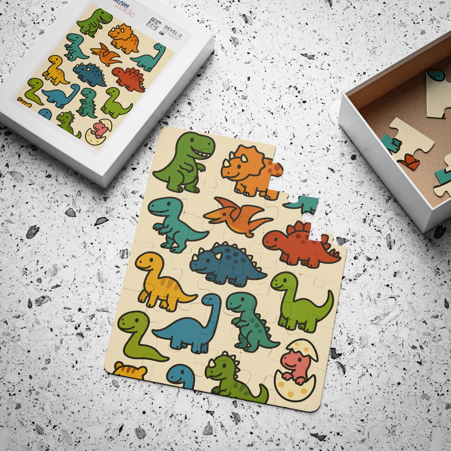 Colorful Dinosaur Puzzle for Kids - 30-Piece Fun Educational Toy