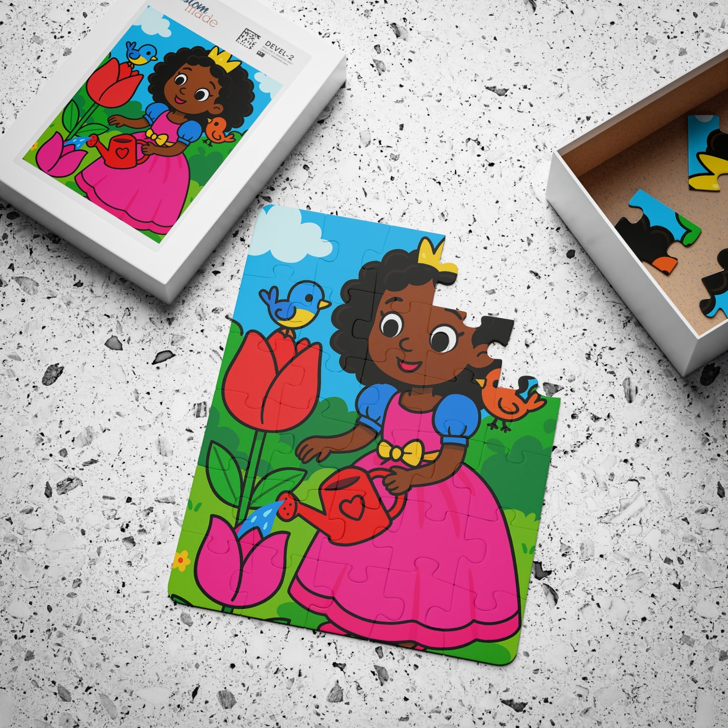 Kids' 30-Piece Puzzle - Fun Garden Princess Theme