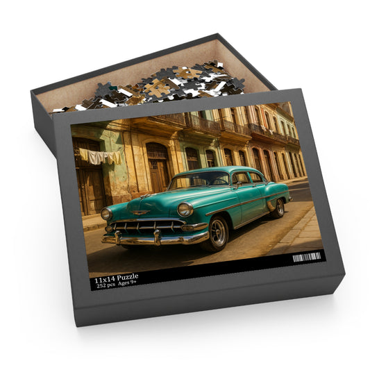 Vintage Habana Car Puzzle for Nostalgia and Fun