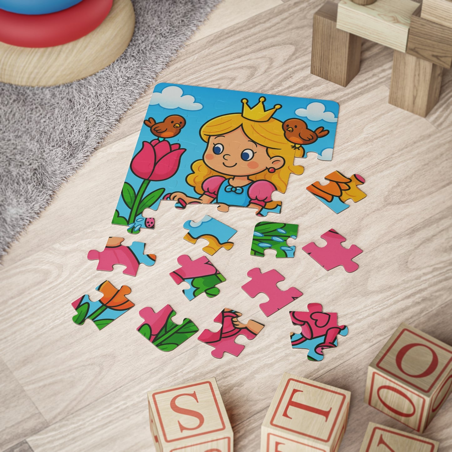 Princess Garden Kids' 30-Piece Puzzle - Fun & Interactive Learning Toy