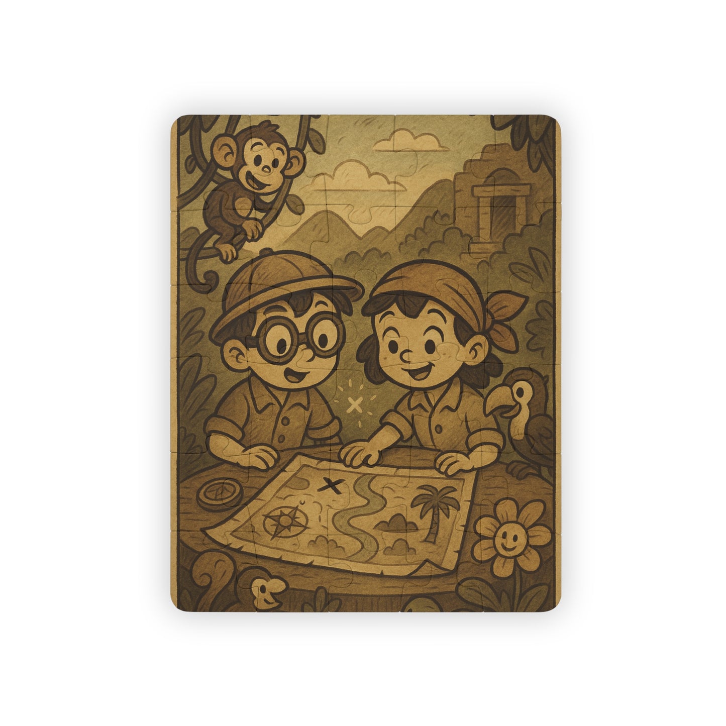 Adventure Map with Jungle Kids