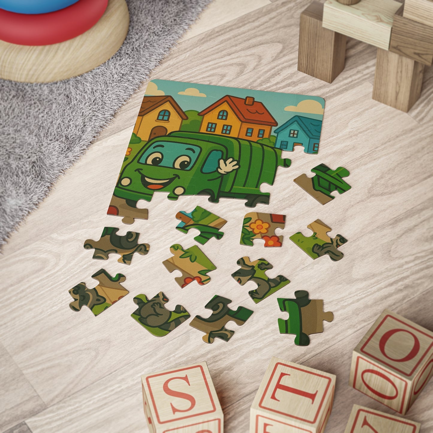 Smiley the Garbage Truck – Community Helper Puzzle
