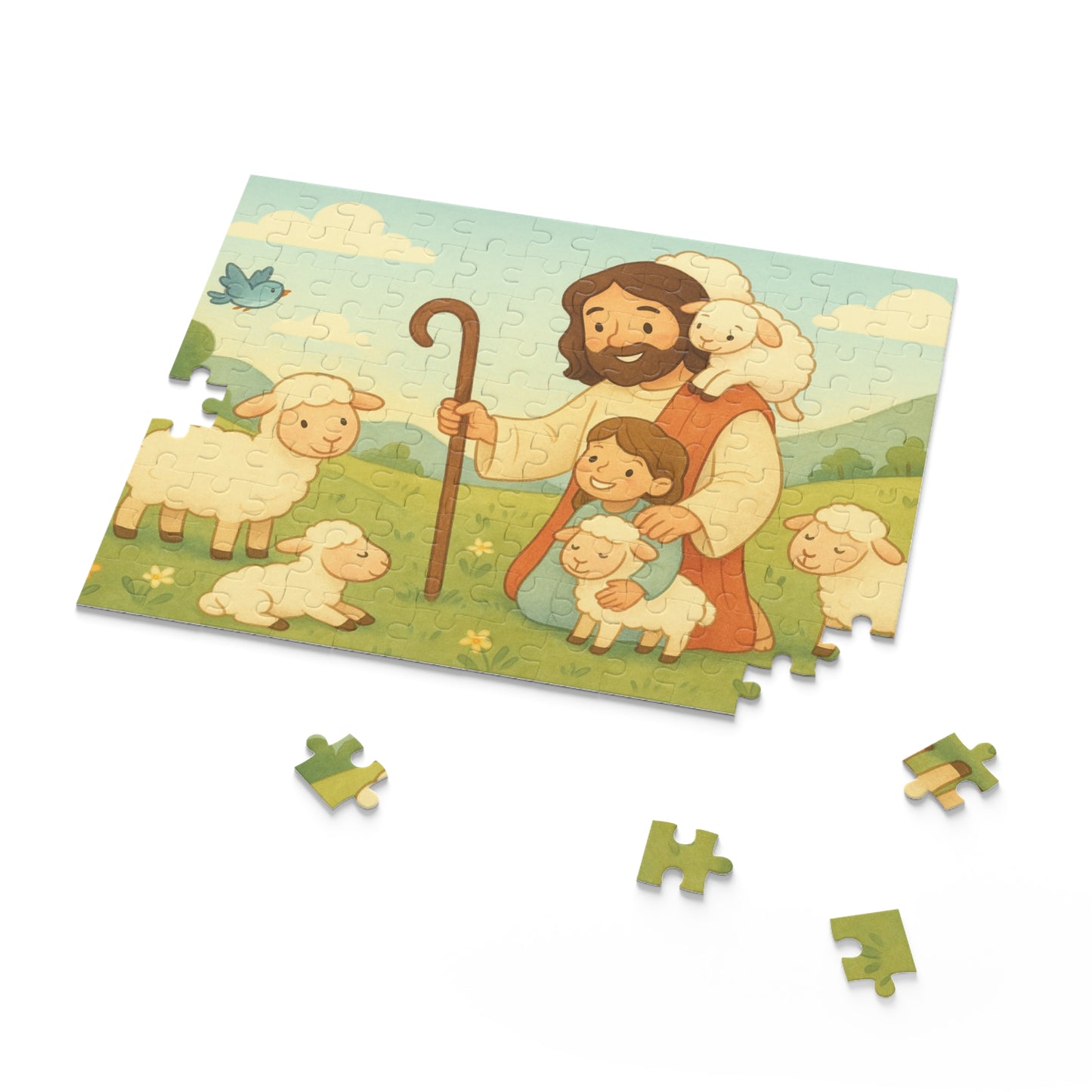 Jesus multiplying the bread and fish