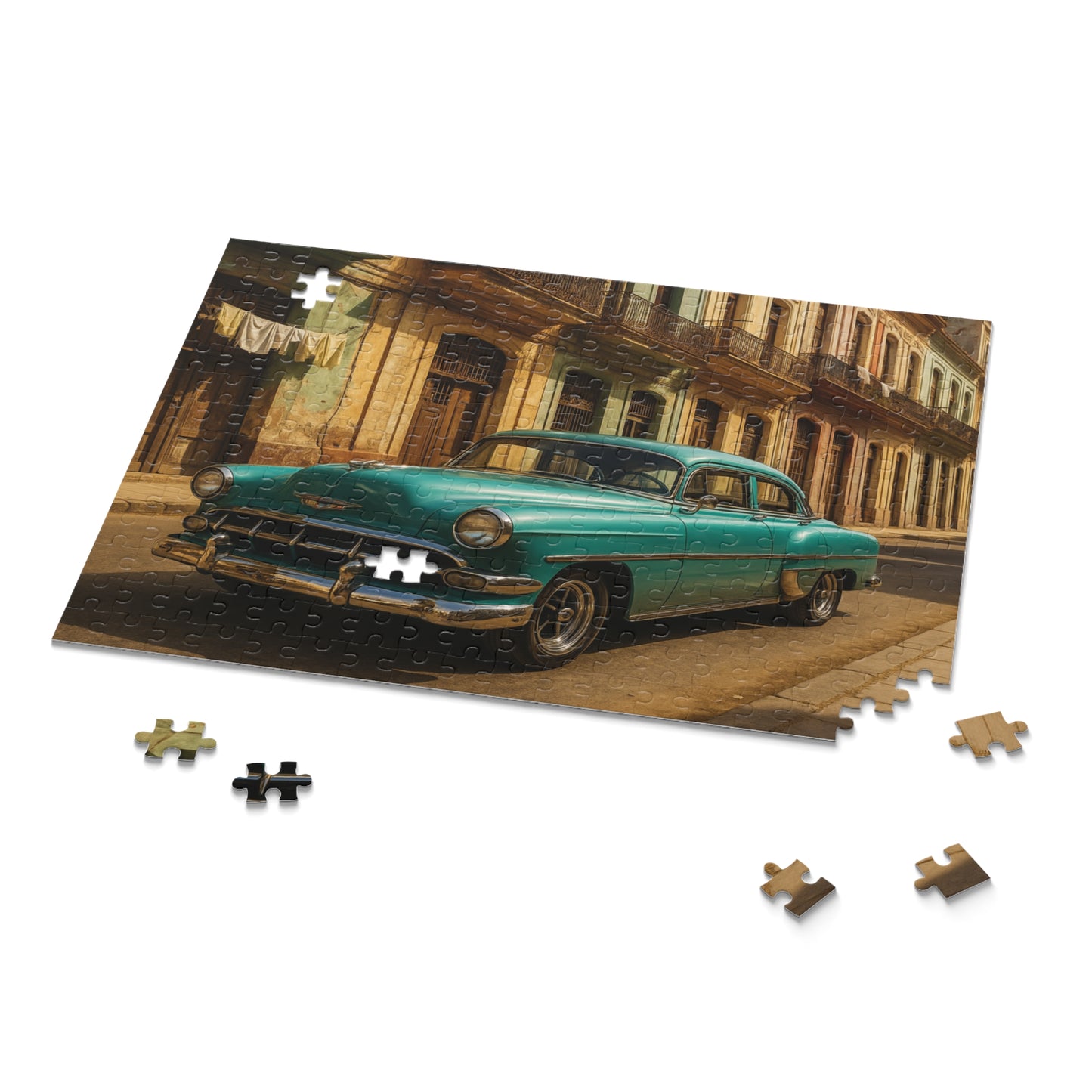 Vintage Habana Car Puzzle for Nostalgia and Fun