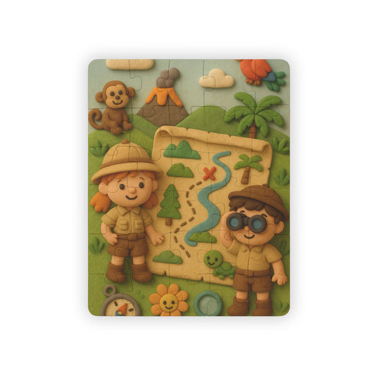 Kids' Exploring the Jungle to find the Treasure