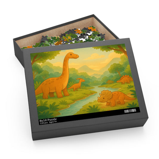 Dinosaur Adventure Puzzle - Fun Family Activity for Kids