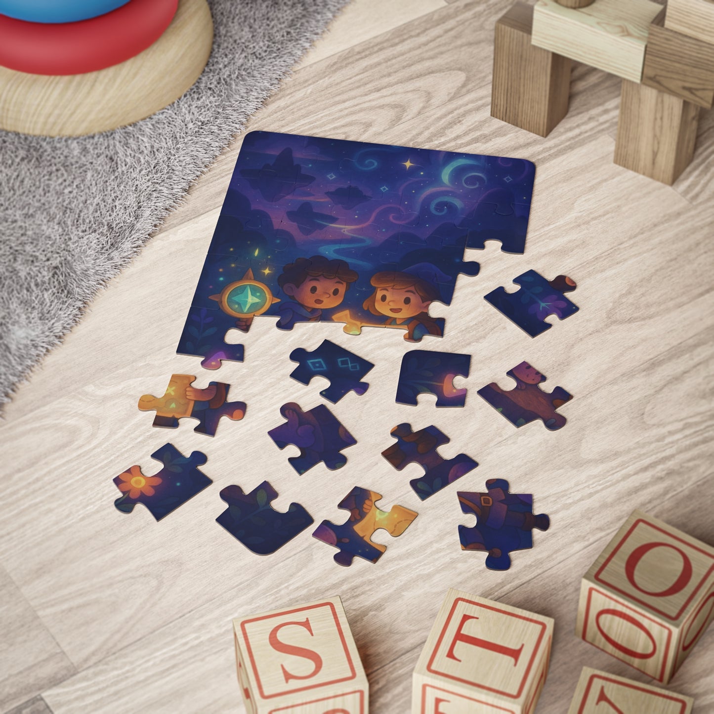 Enchanted Adventure Magical Night Scene