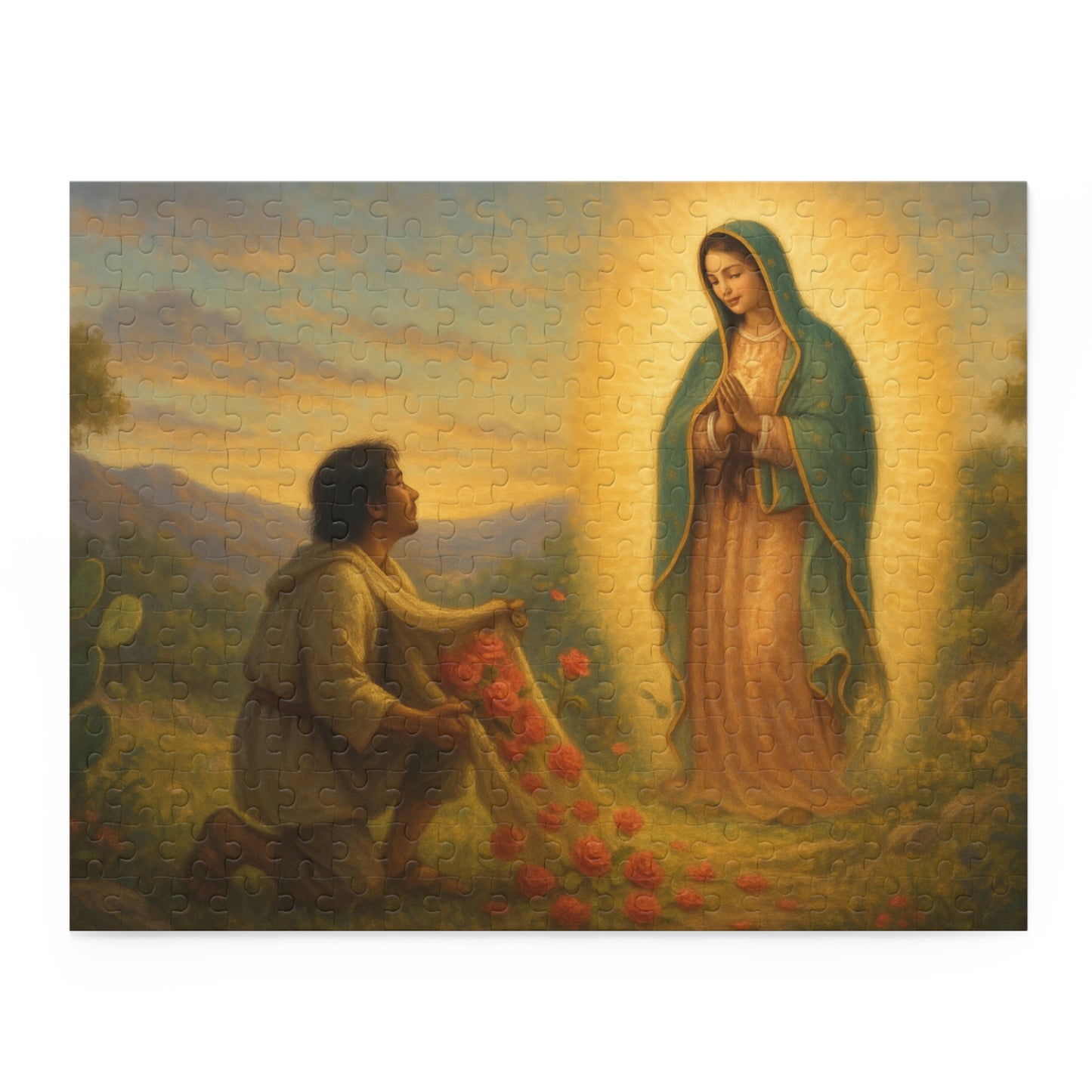 Our Lady of Guadalupe appears to Juan Diego on Tepeyac Hill