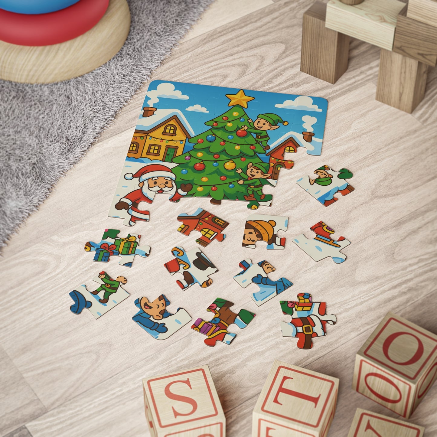 Santa’s Christmas Village – 30-Piece Puzzle